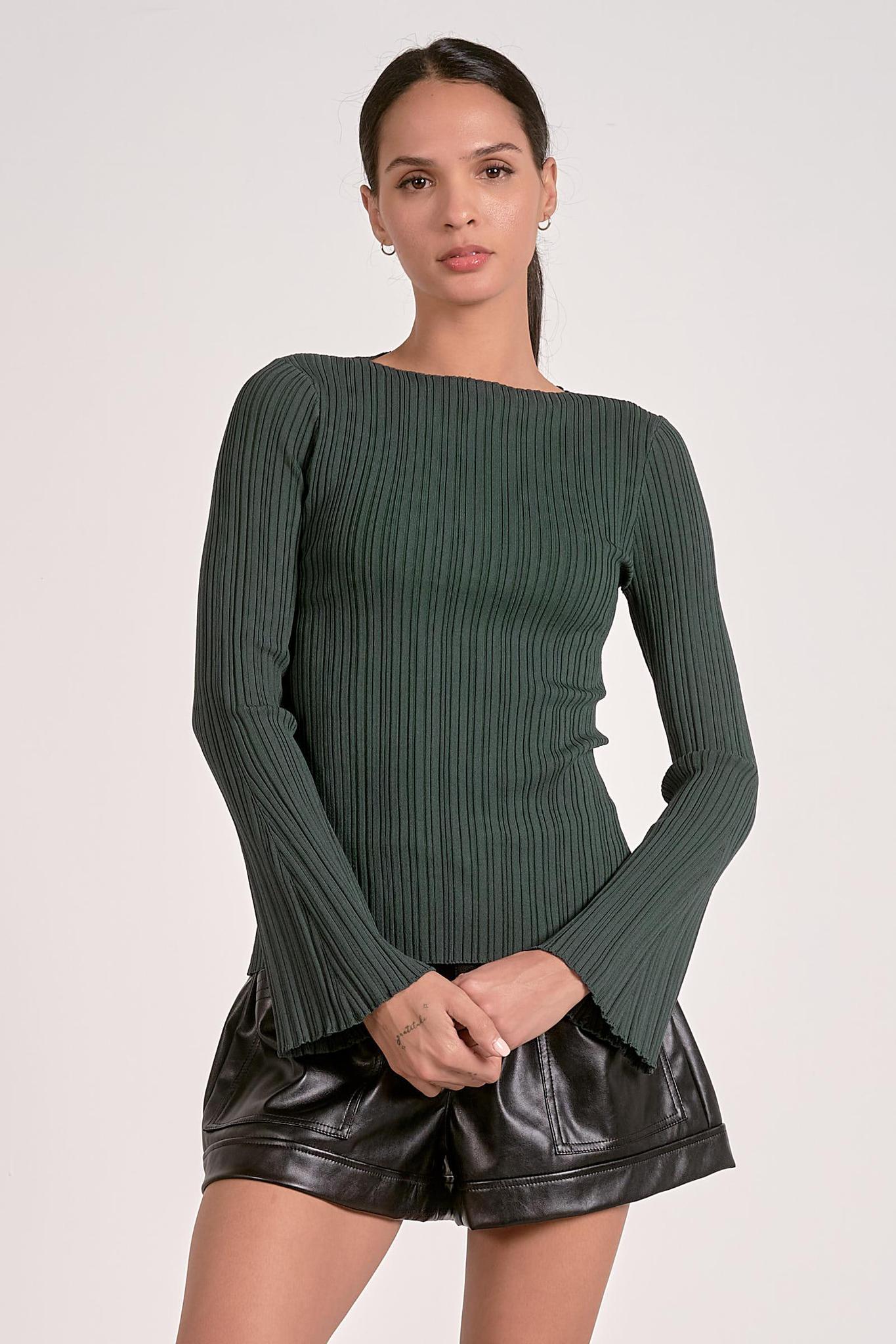 Elan Flared Sleeve Top