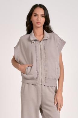 Elan Ainsley Knit Vest w/Zipper