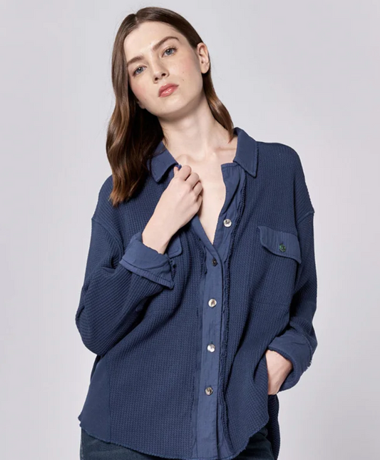 Foster Shirt in Black Iris
