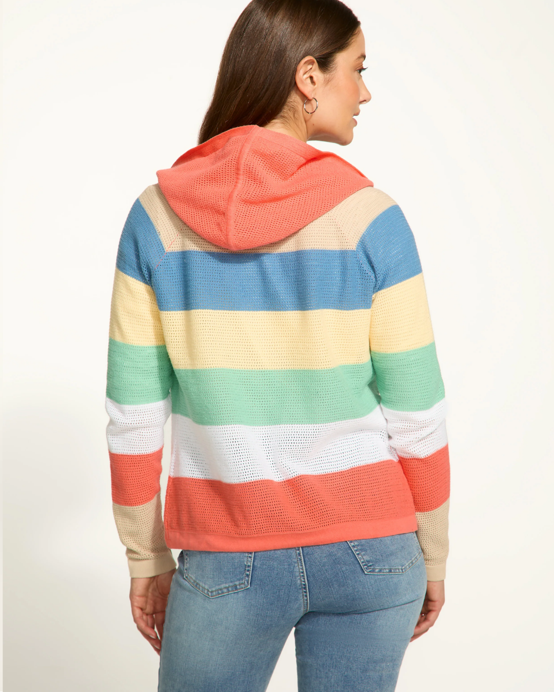 FDJ Drawstring Stripe Cardigan