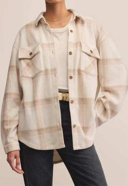 Z Supply Hiker Two Toned Fleece Jacket