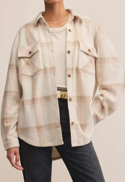 Z Supply Hiker Two Toned Fleece Jacket