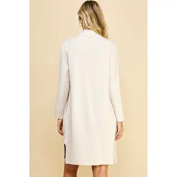 Pinch Open Knitted Cardigan Sweater