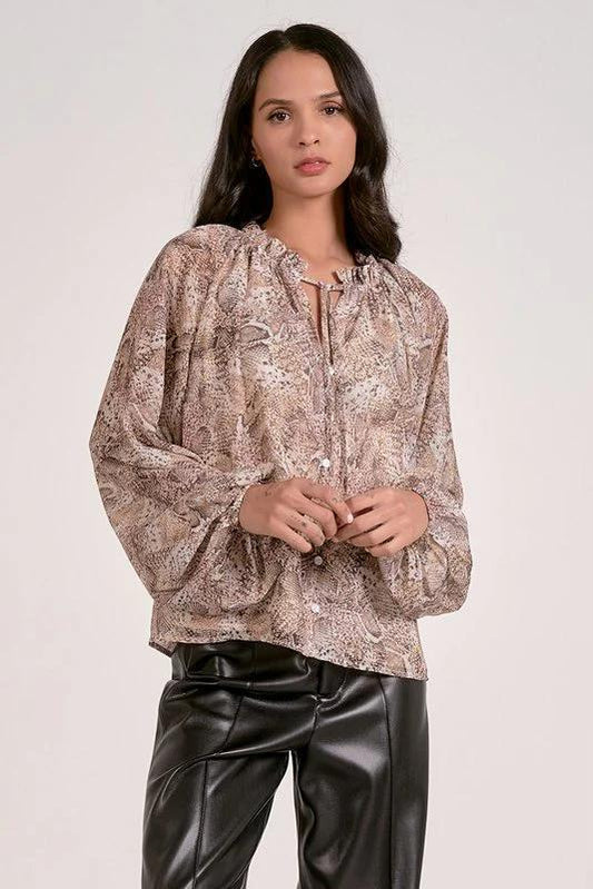 Elan Cassidy L/S Flowy Top